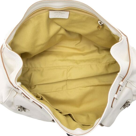 Ferragamo Leather Gancini Double Pocket Shoulder Bag - Picture 6 of 16